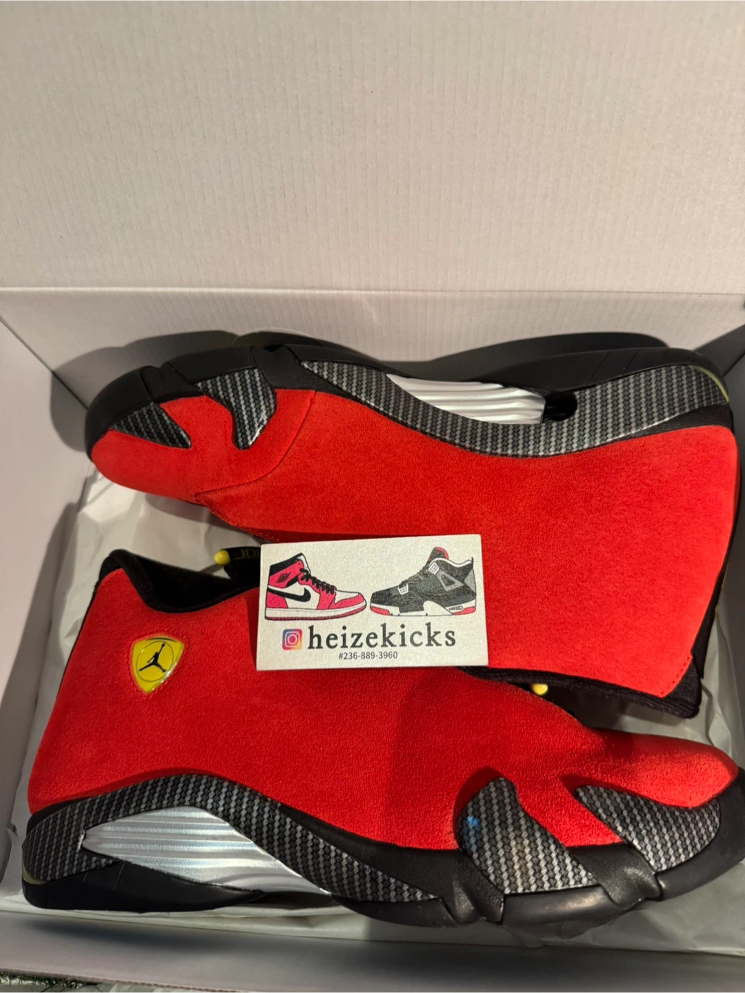 Jordan 14 Ferrari size 10