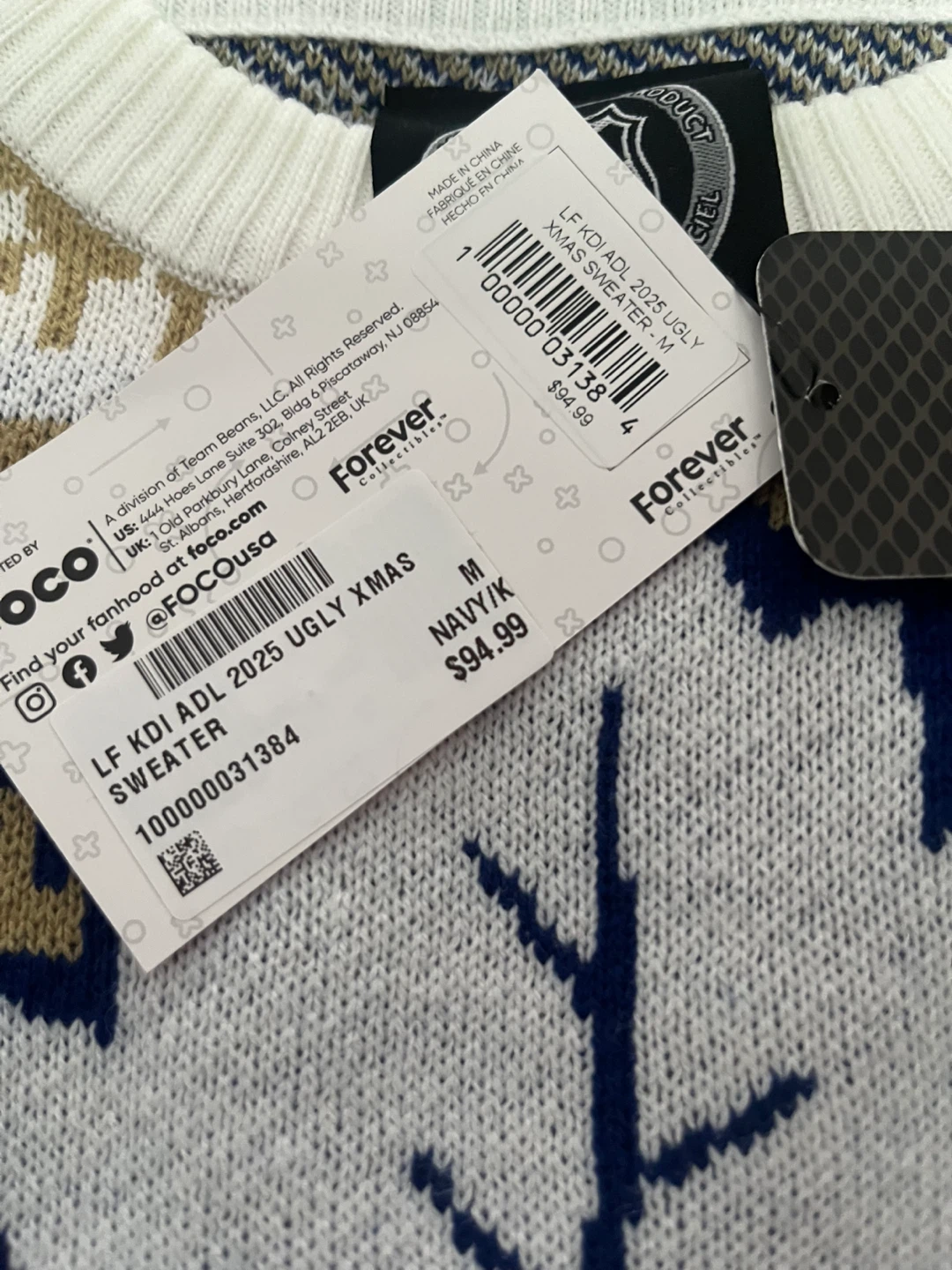 Forever Collectibles Toronto Maple Leafs Ugly Xmas Sweater M - photo 3