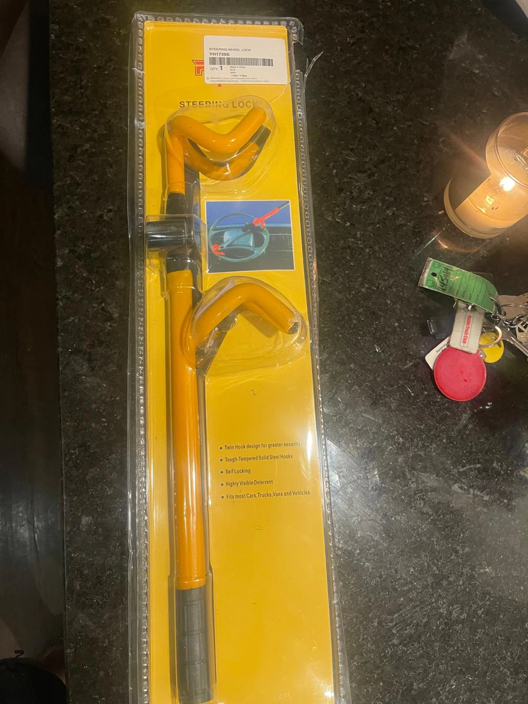 The Club VN177000 Steering Wheel Lock - New! - photo 3