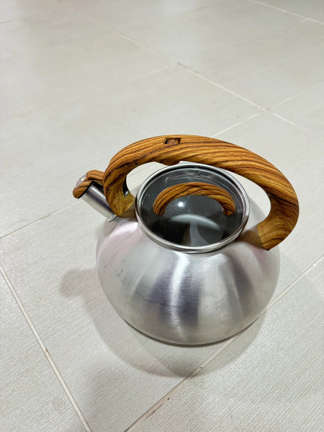 Stainless Steel Kettle with Wood Handle