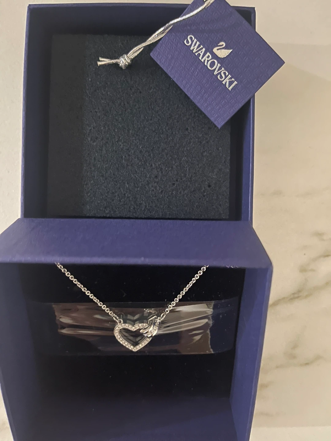 Swarovski Heart Necklace with Box