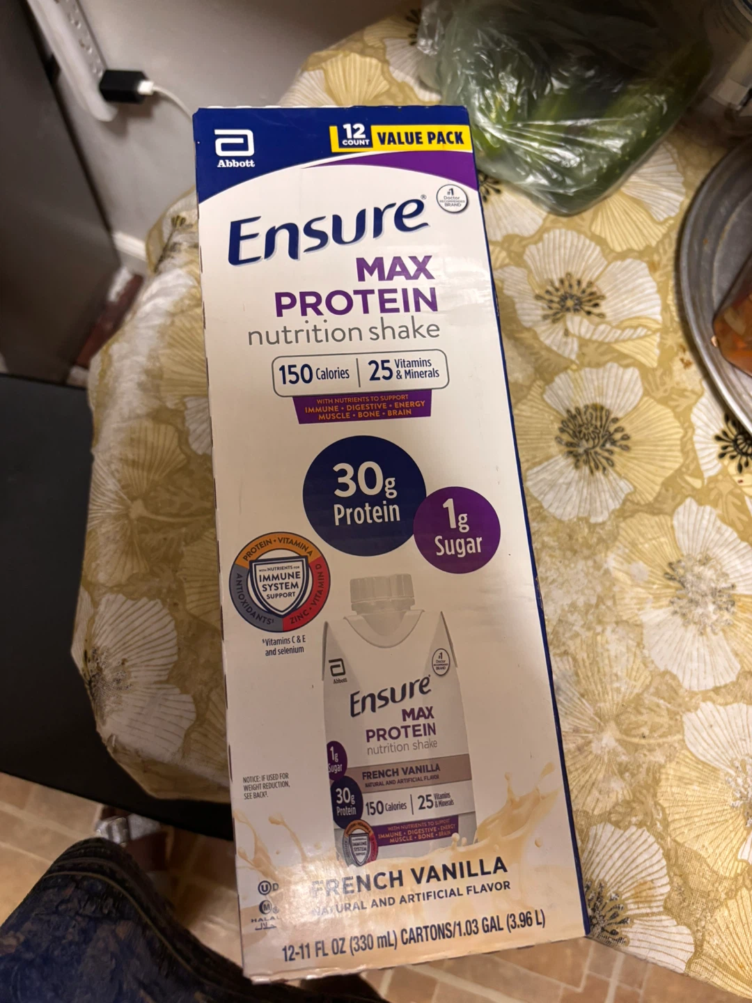 Ensure Max Protein Nutrition Shake, French Vanilla 12-Pack - photo 2