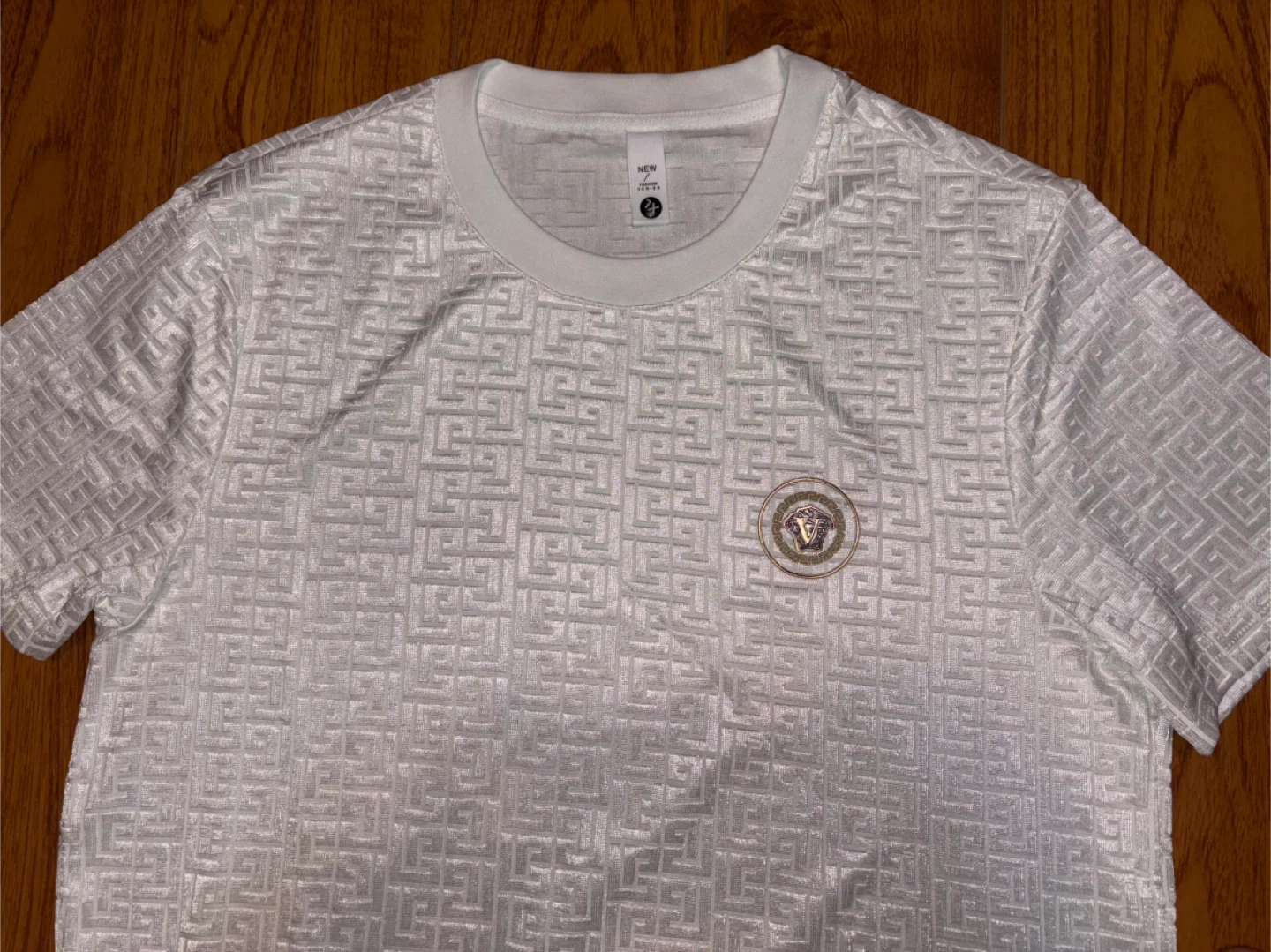 New Versace White Patterned T-Shirt - XL - photo 2
