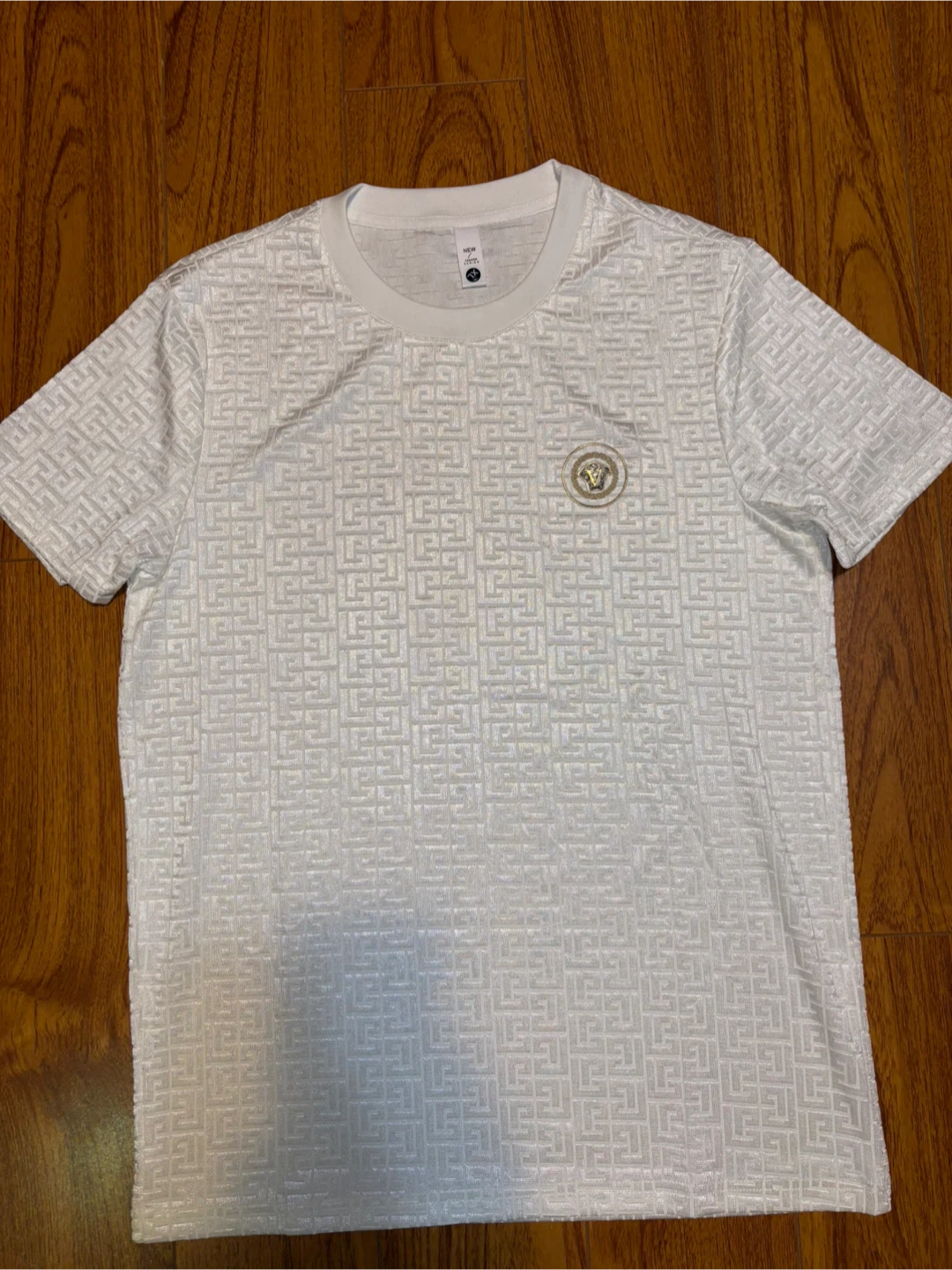 New Versace White Patterned T-Shirt - XL - photo 3