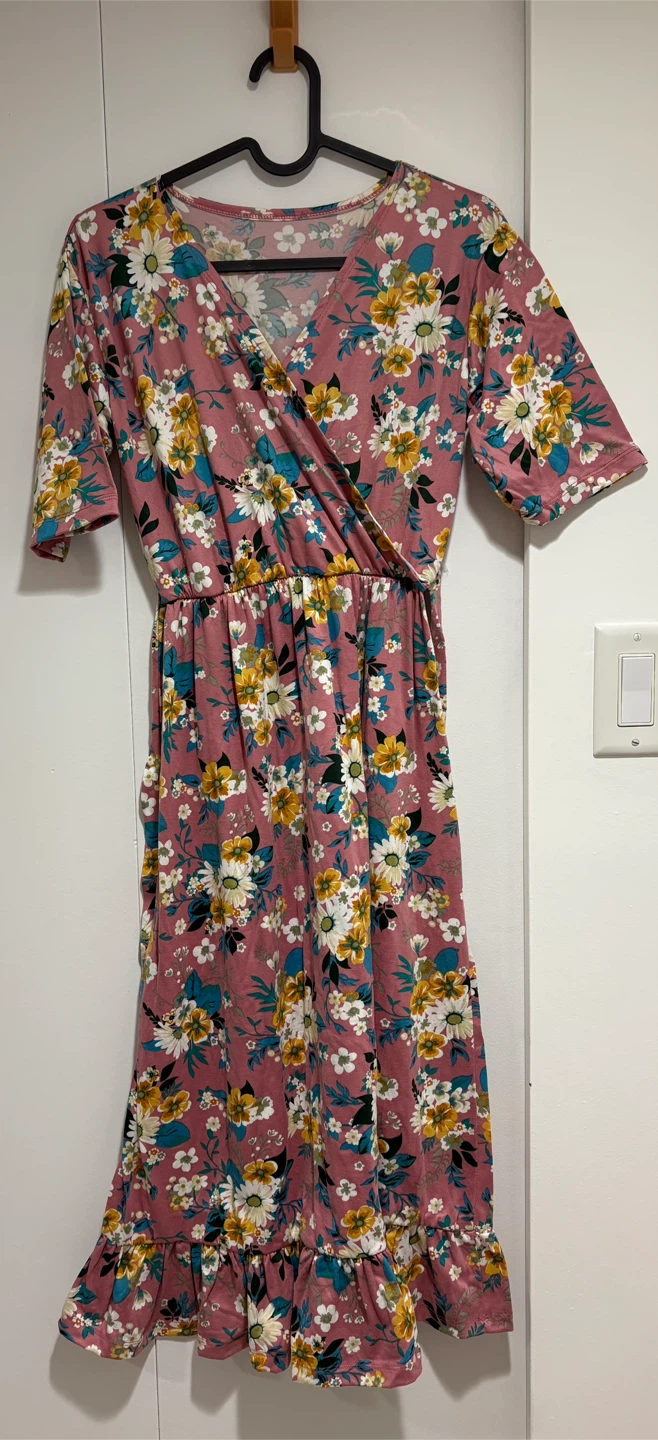 Floral Print Sundresses - Size M