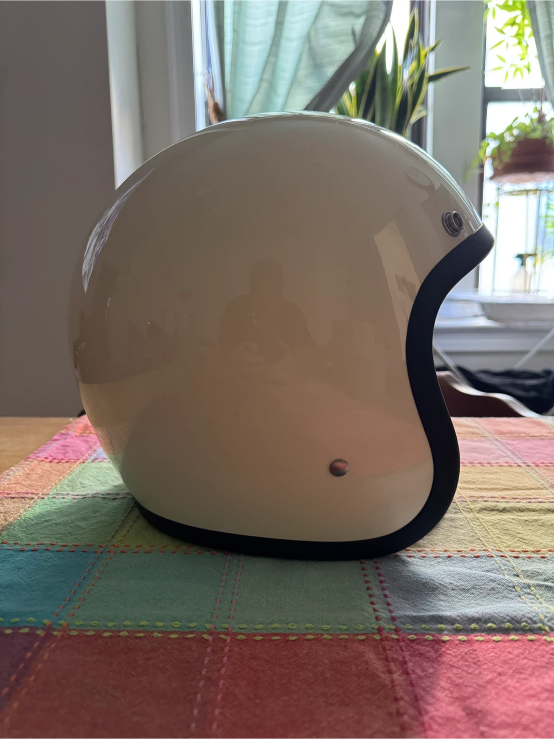 Biltwell Bonanza Cream Motorcycle Helmet XL - photo 3