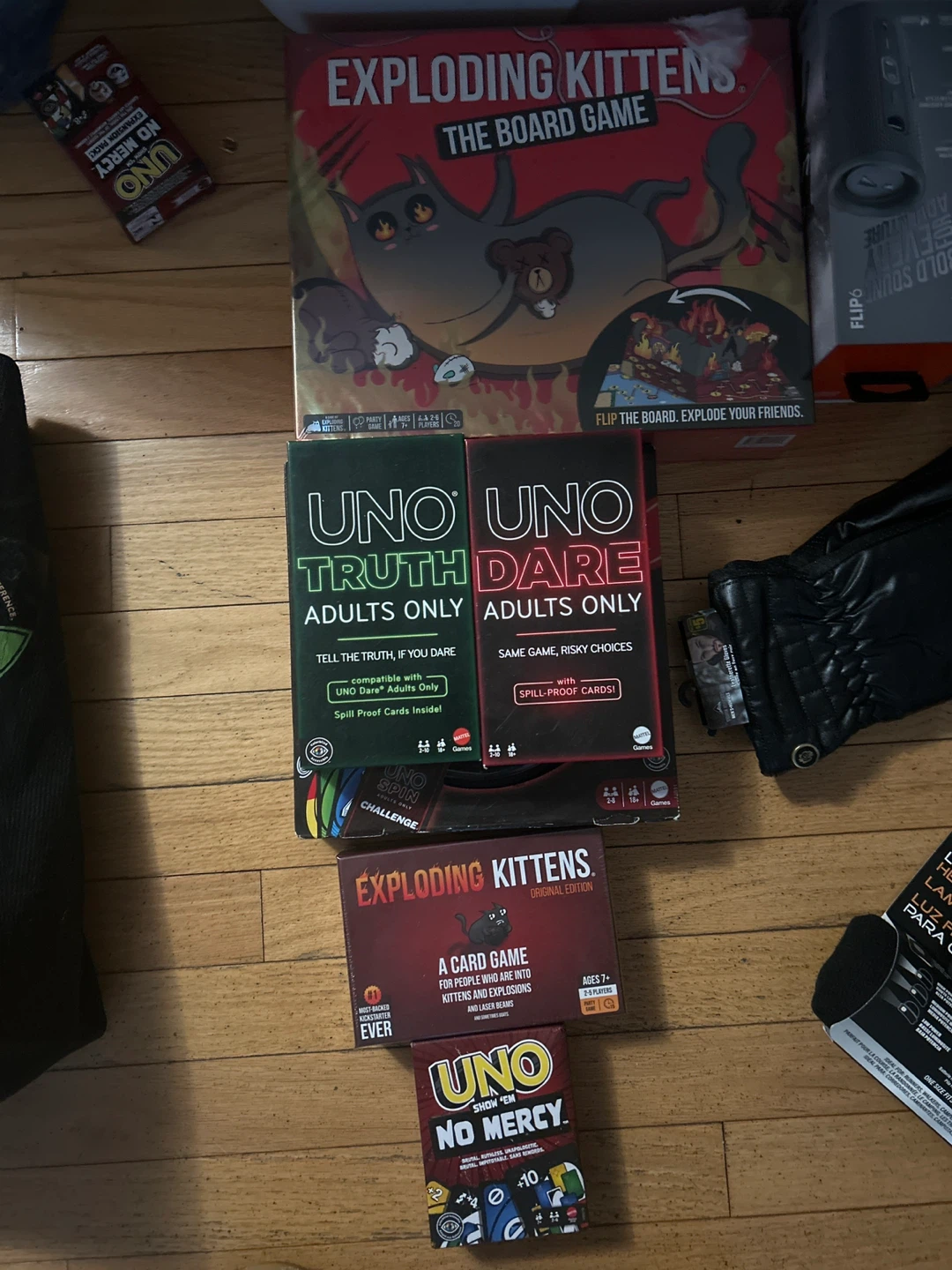 Exploding Kittens & UNO Card Games Bundle