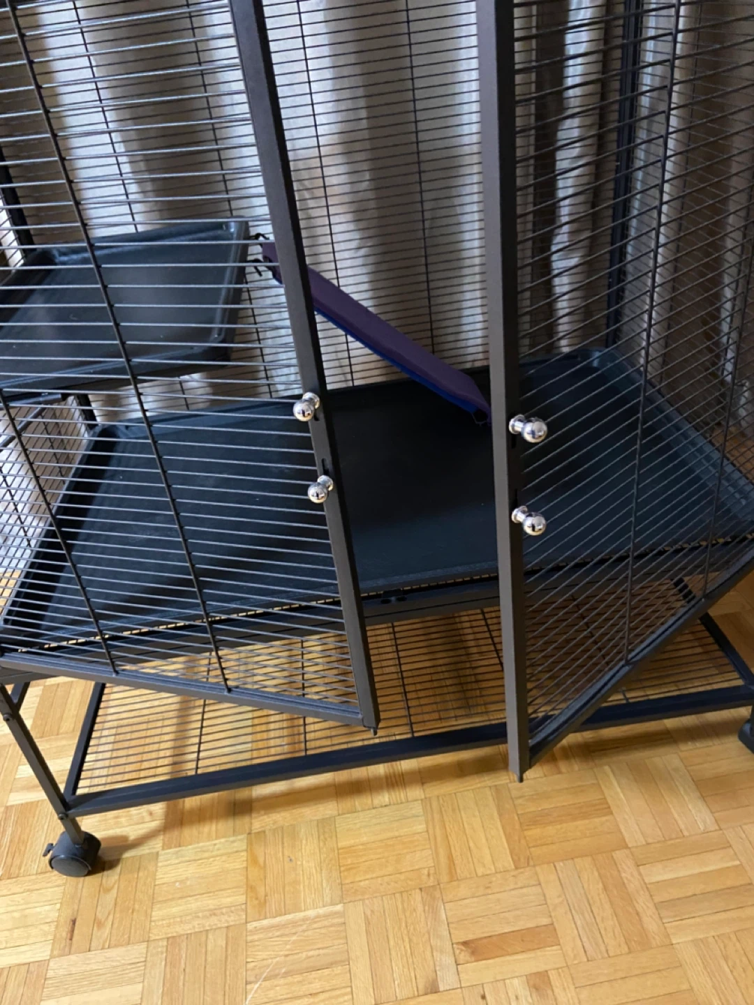 Vevor Rodent Cage with Wheels - Black - photo 5