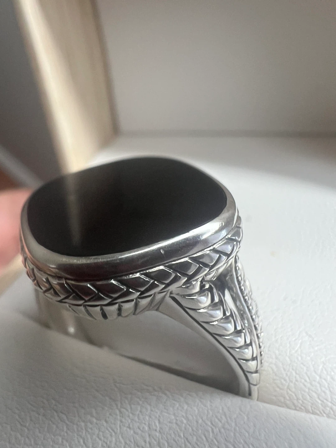 MARC 925 Silver Black onyx  Ring