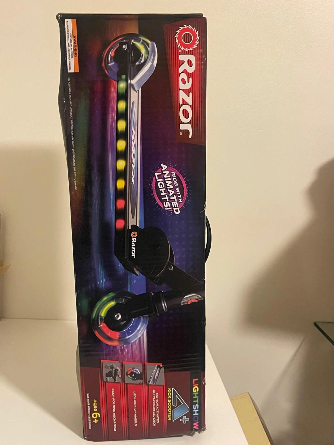 Razor A+ Lightshow Kick Scooter - New in Box!