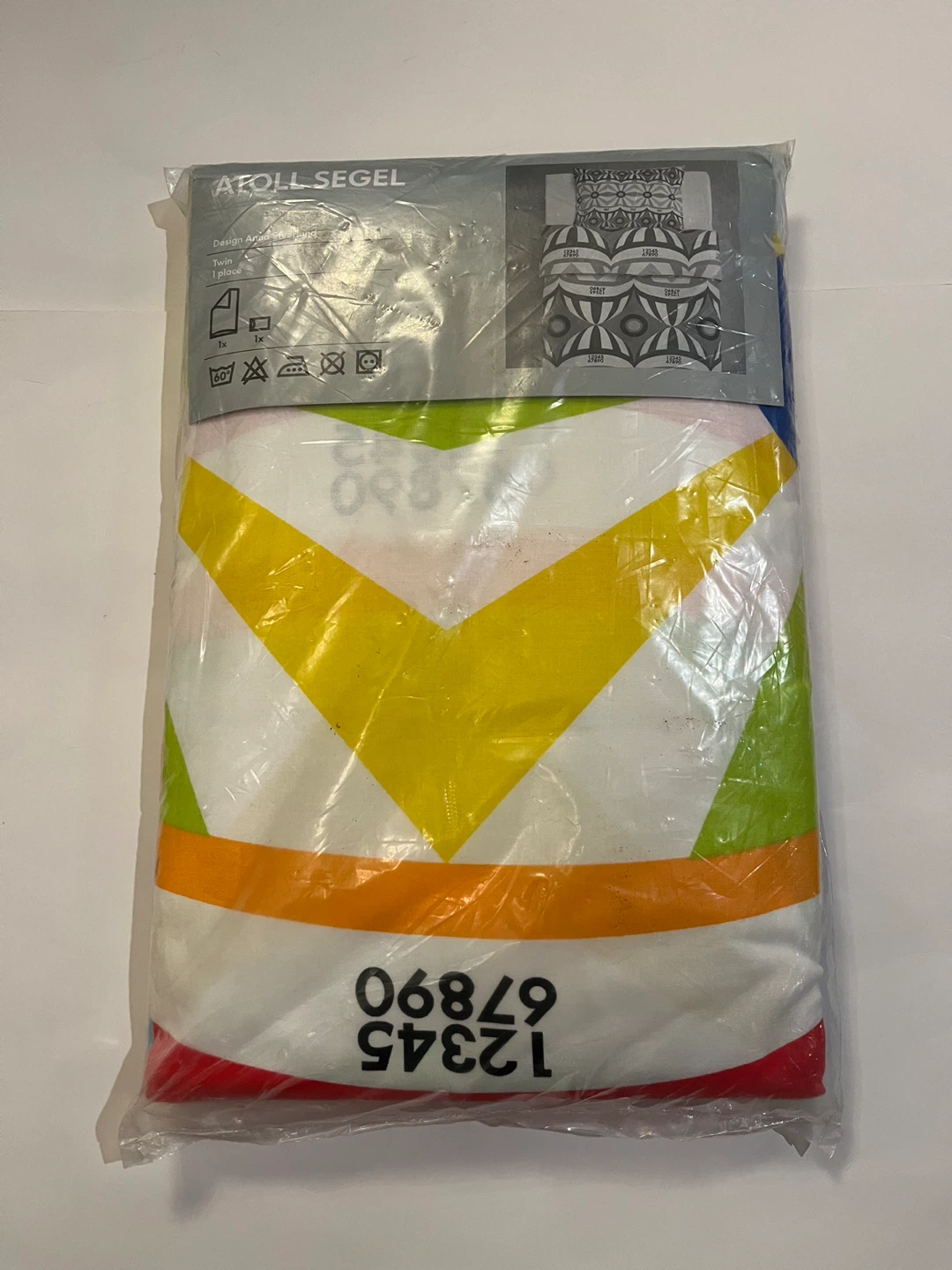 IKEA AFOLL SEGEL Twin Duvet Cover - New