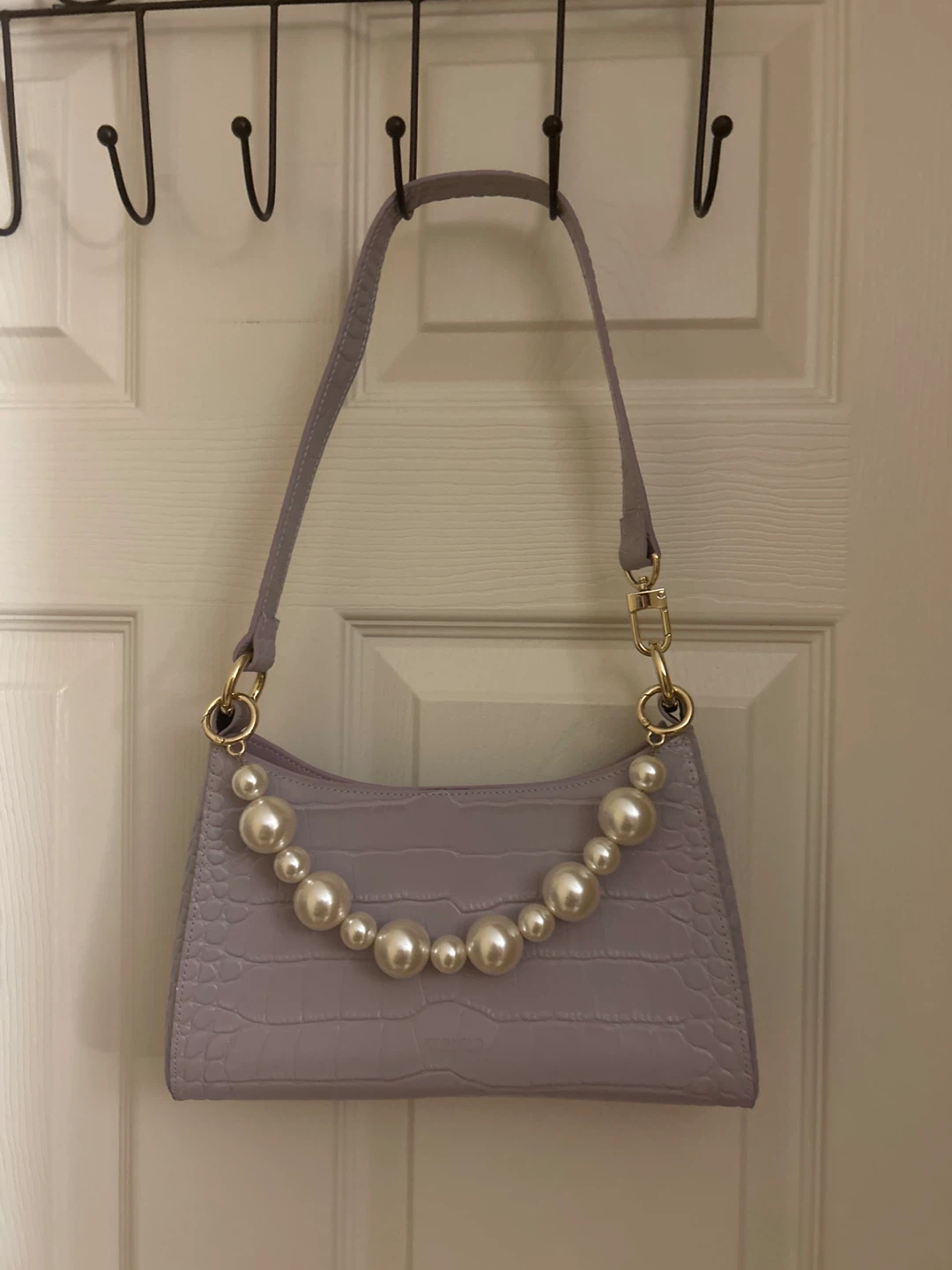 women’s Purple Pearl Shoulder Bag - photo 2