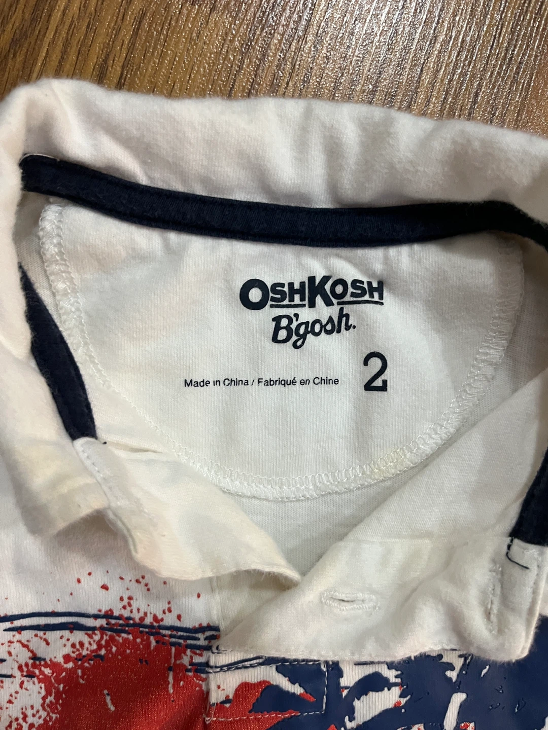 OshKosh B’gosh boys size 2 polo shirt white - photo 2