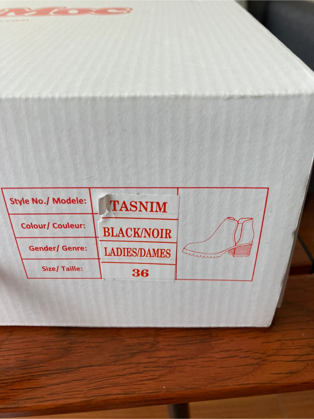 SoftMoc Tasnim Black Ladies Ankle Boots - Size 6