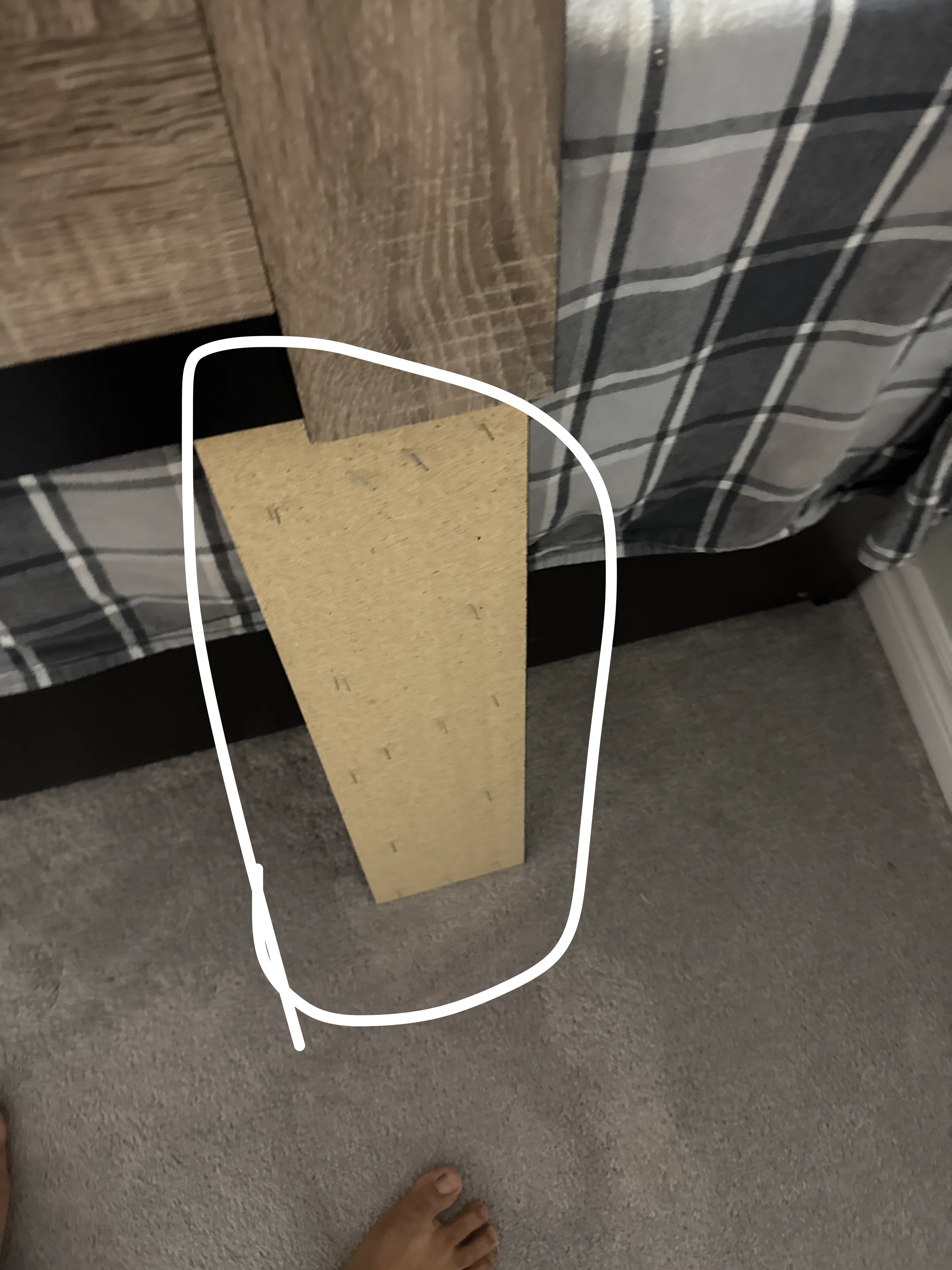 Bed frame with drawers