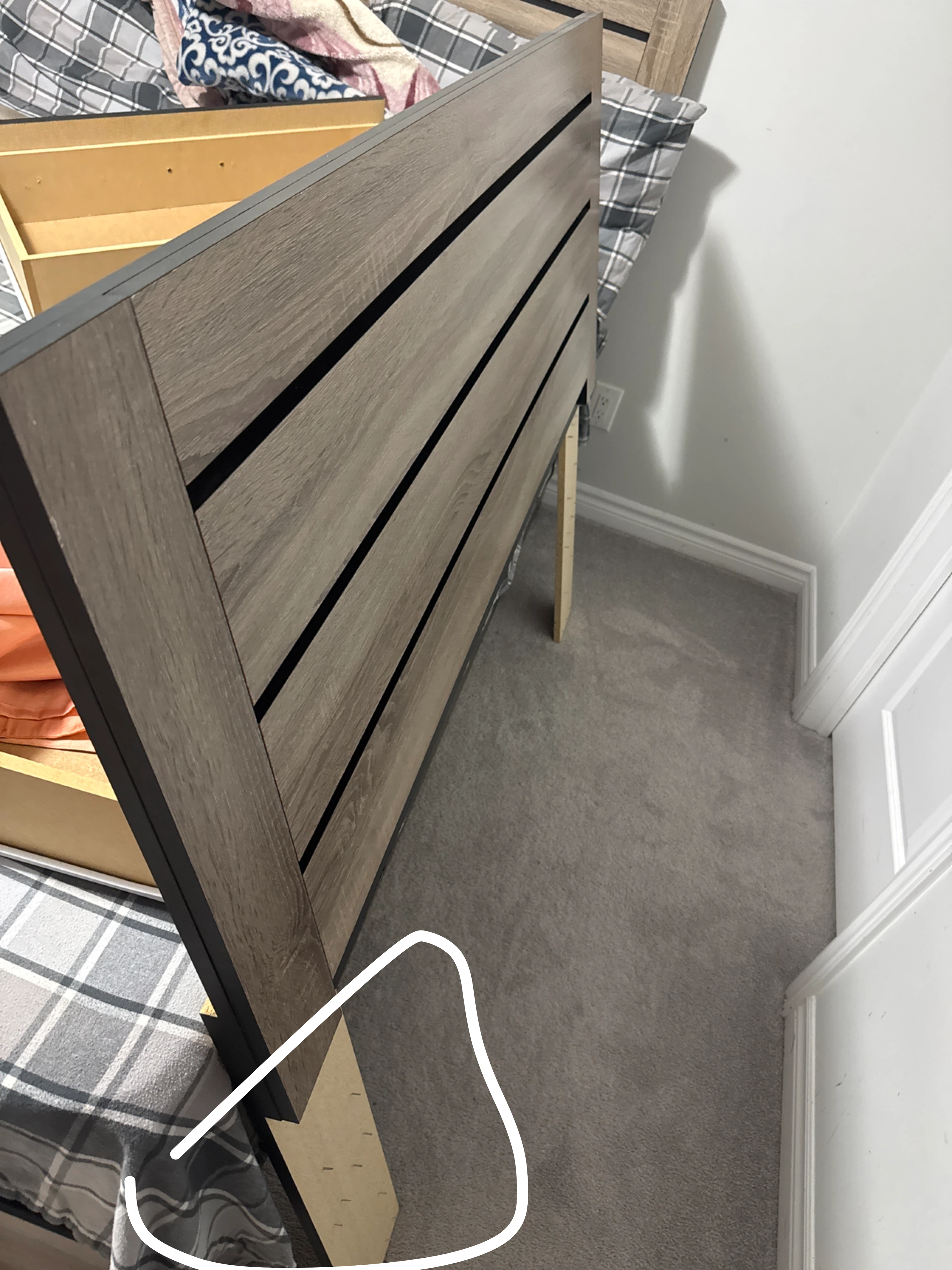 Bed frame with drawers - photo 3