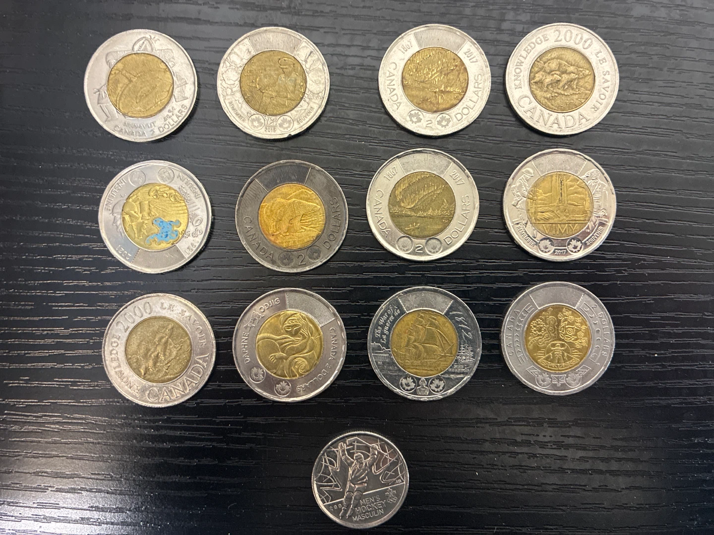 Assorted Canadian Design Toonies