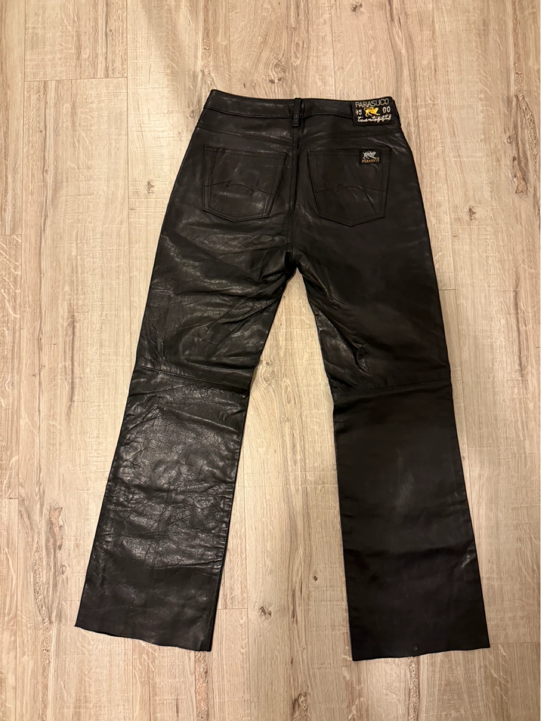 PARASUCO Black Leather Pants (Genuine Leather) - photo 2