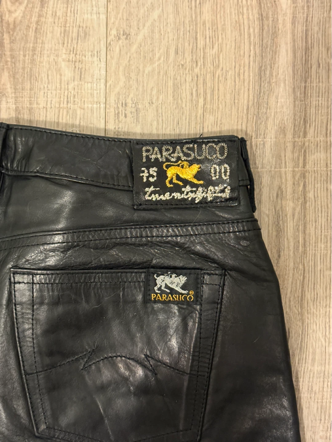 PARASUCO Black Leather Pants (Genuine Leather) - photo 3