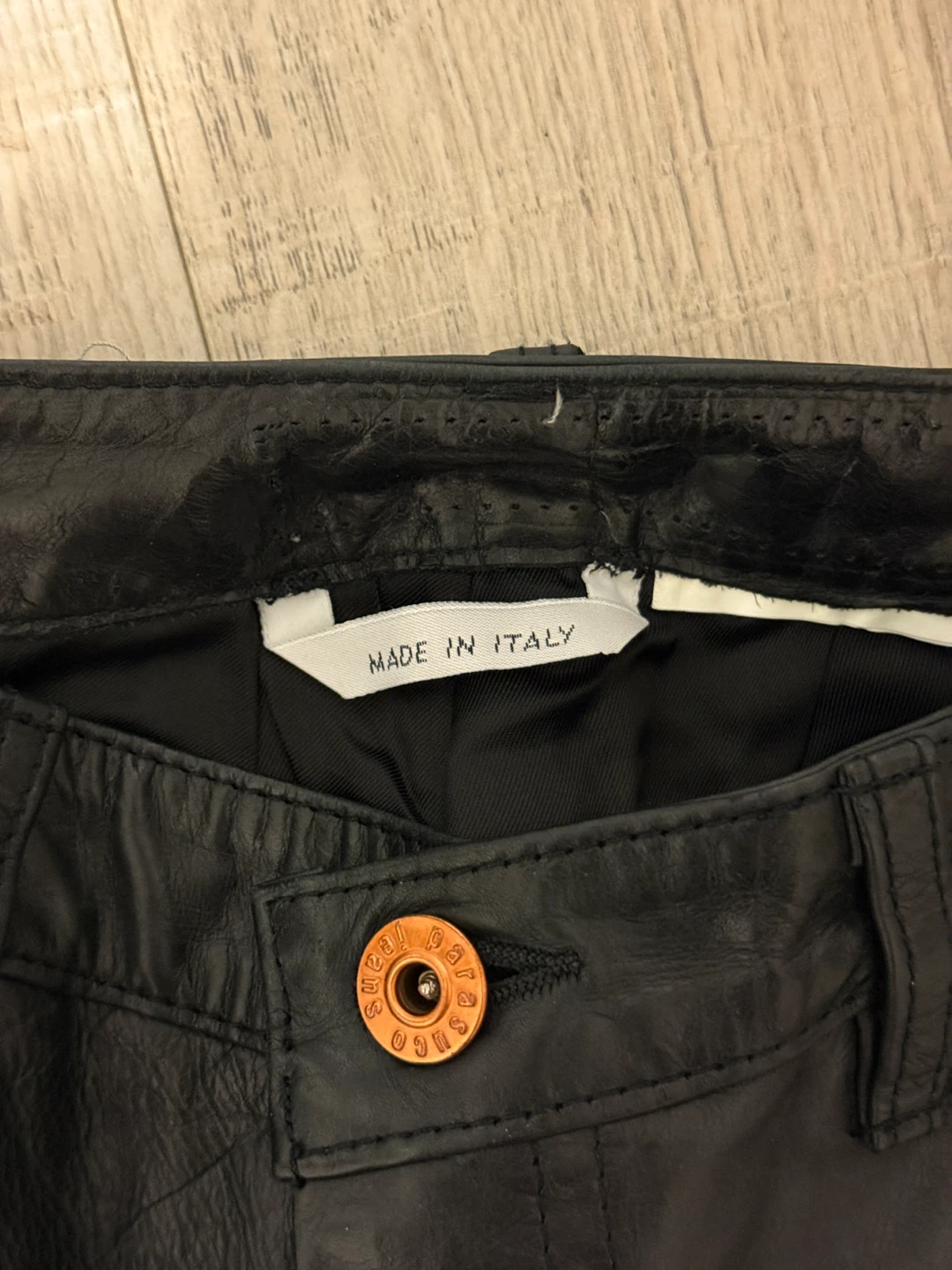 PARASUCO Black Leather Pants (Genuine Leather) - photo 4