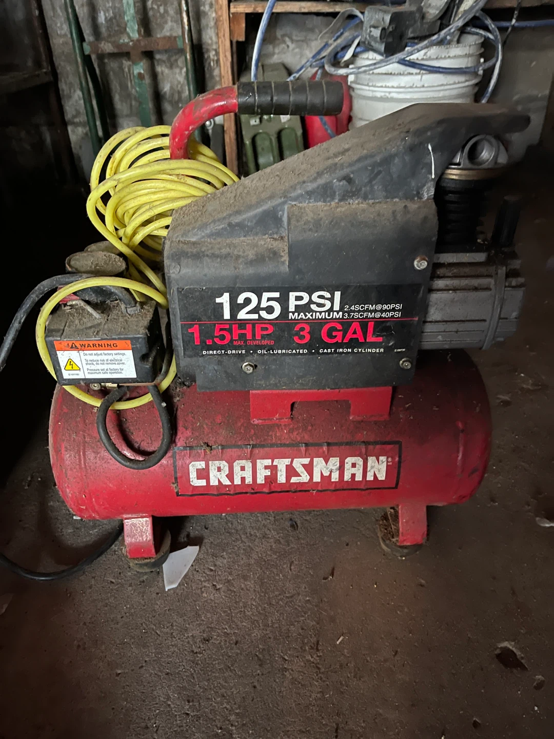 Craftsman 125 PSI 3 Gal Air Compressor