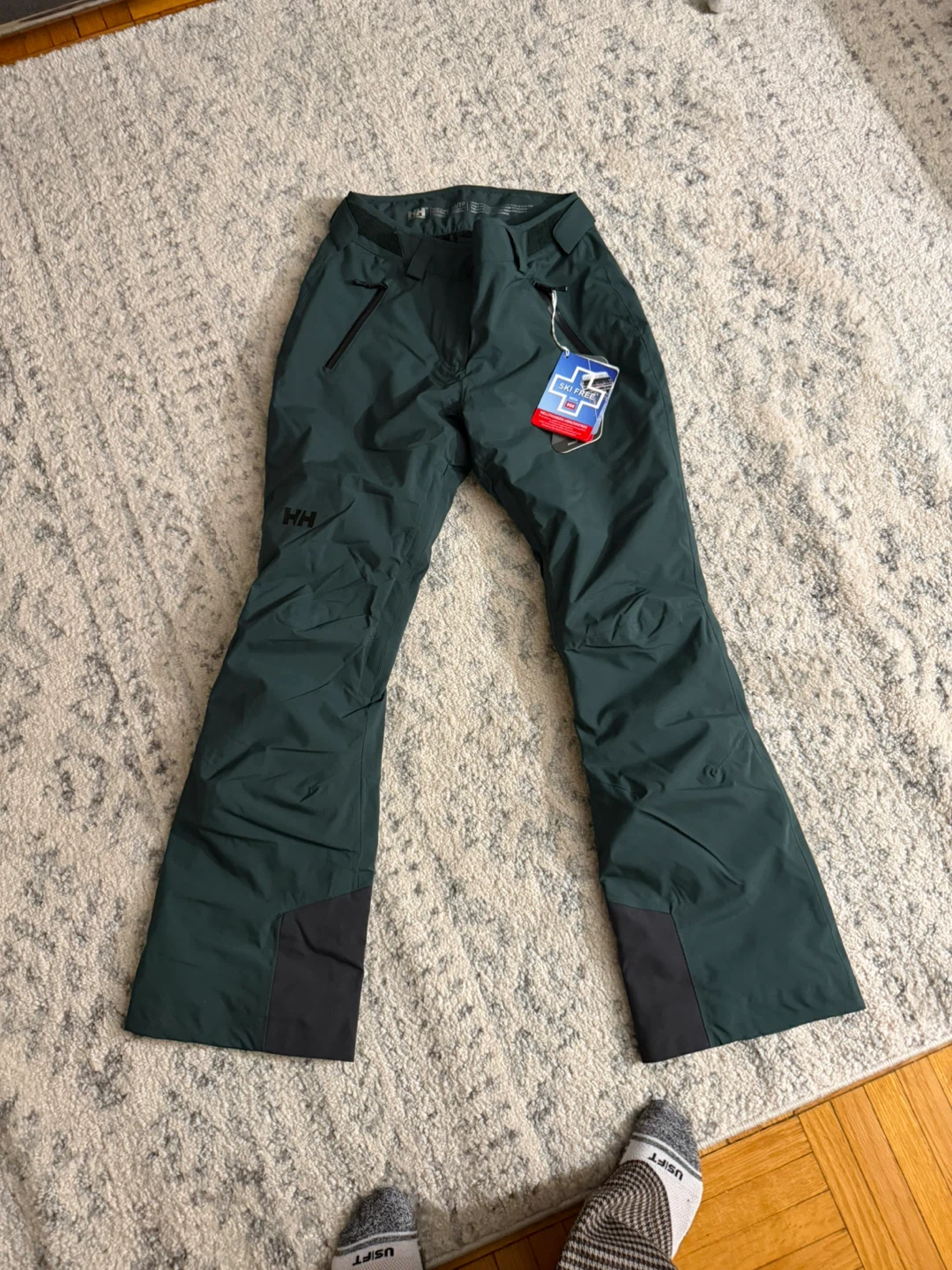 Helly Hansen Ski Pants, Green, Size xs