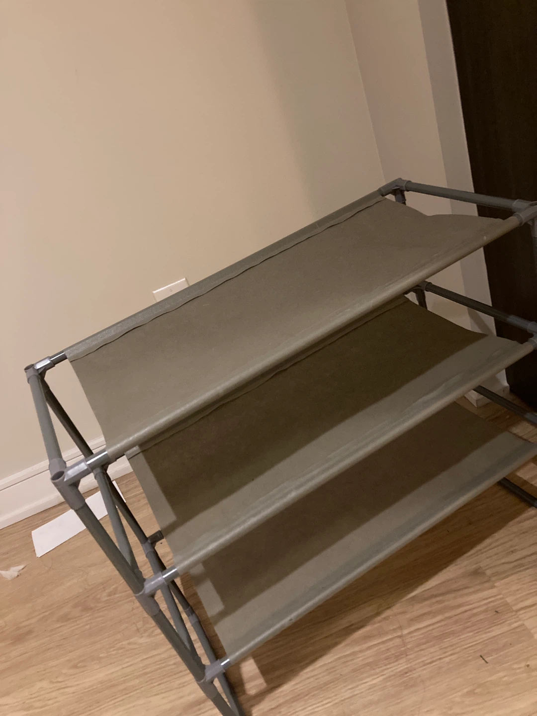 3-Tier Shoe Rack - Grey - photo 2