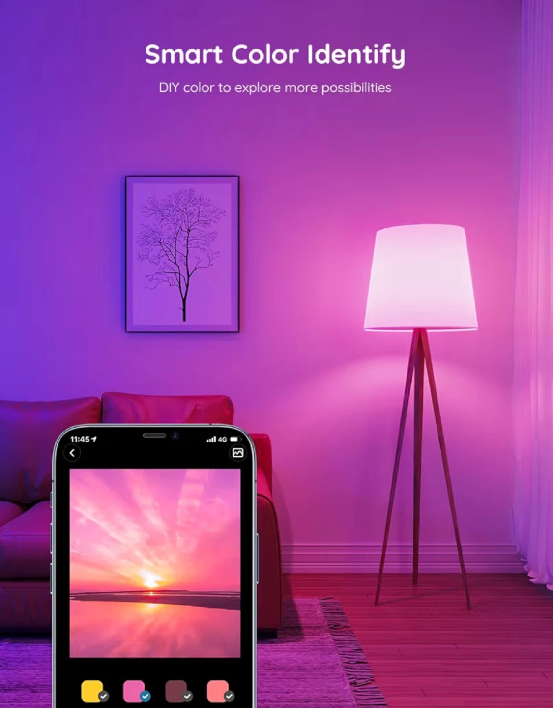 Govee RGBWW Smart LED Bulb 4 PCS - photo 4