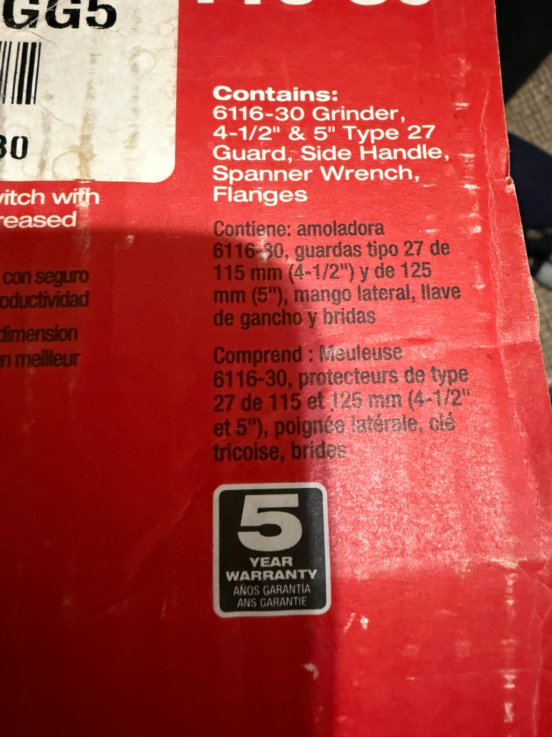 Milwaukee 4-1/2" Grinder w/ Accessories - photo 3