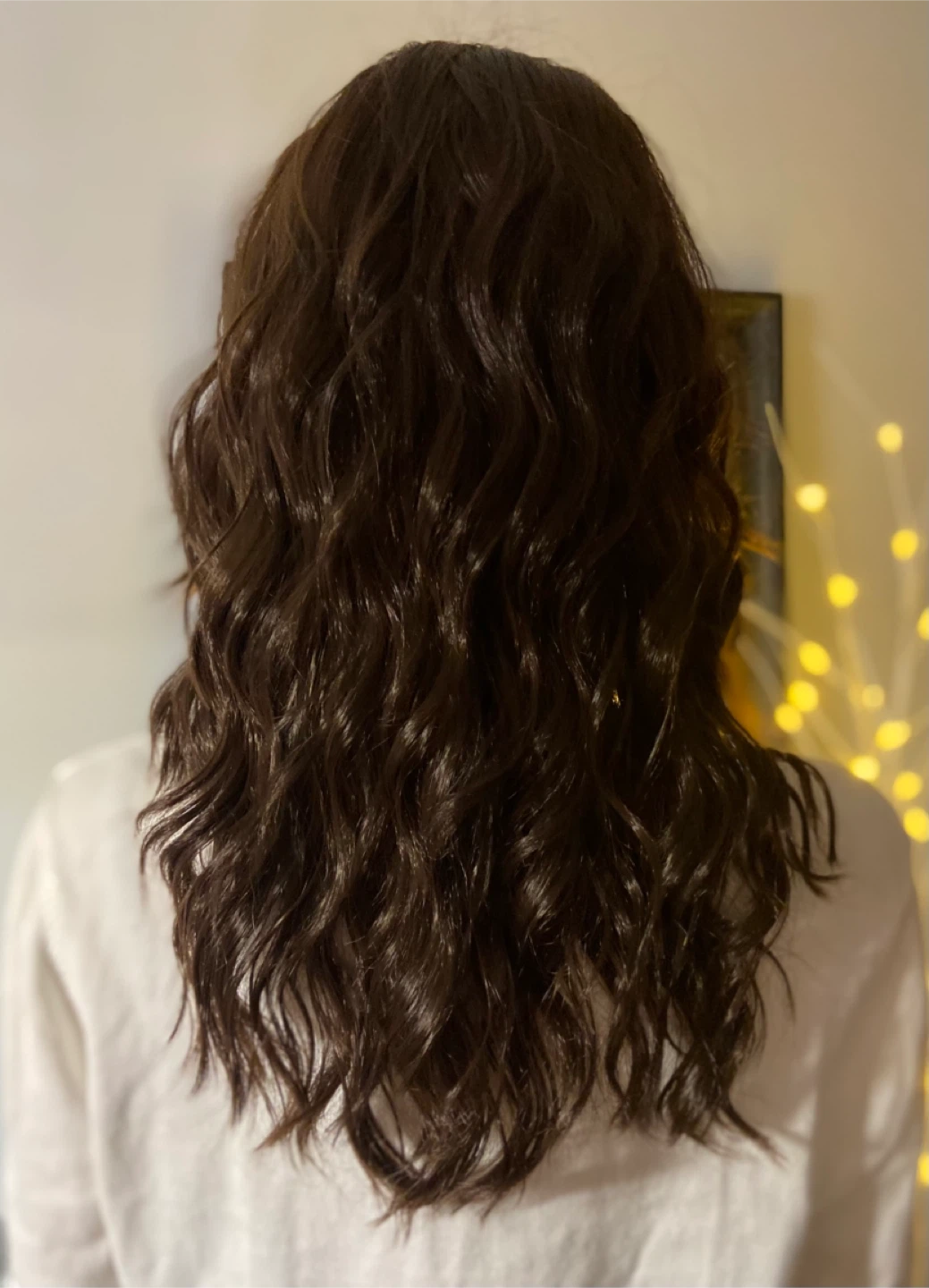 18” Long Voluminous Wavy Brown Synthetic Wig 2336 - photo 3