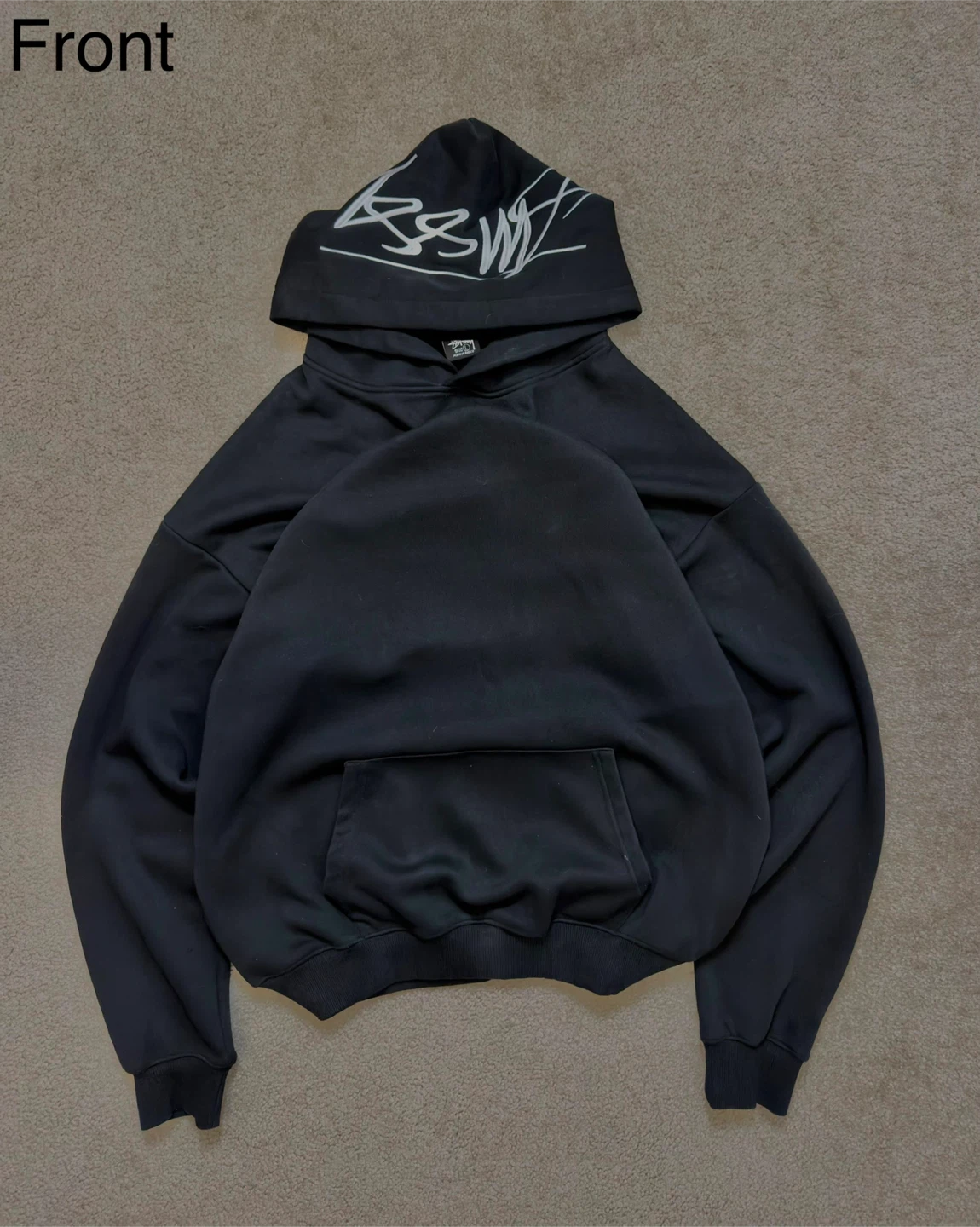 Stussy Black Hoodie - Size L
