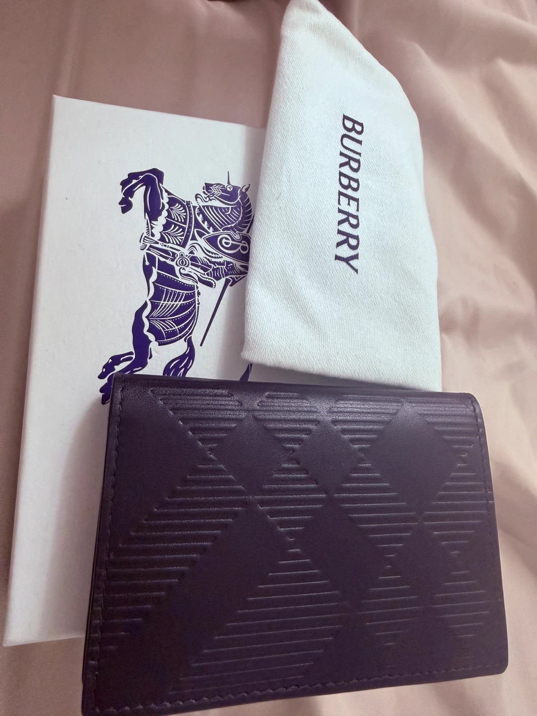 Burberry Leather Wallet with Box