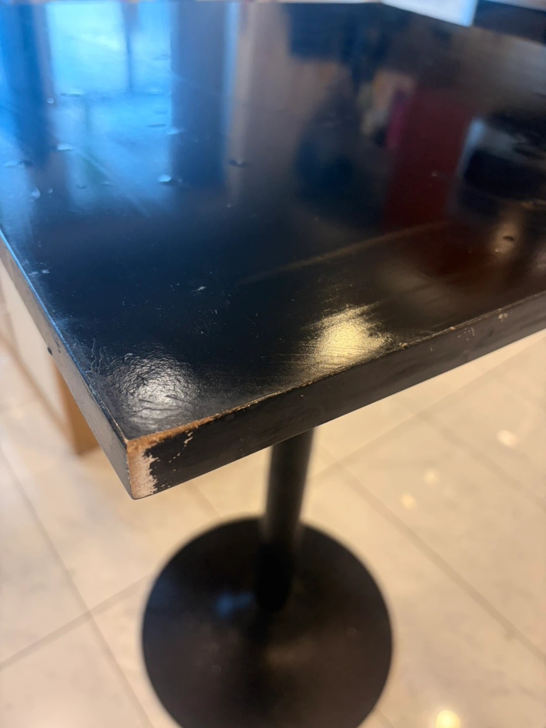 Black Table and bar Stool Set - photo 4