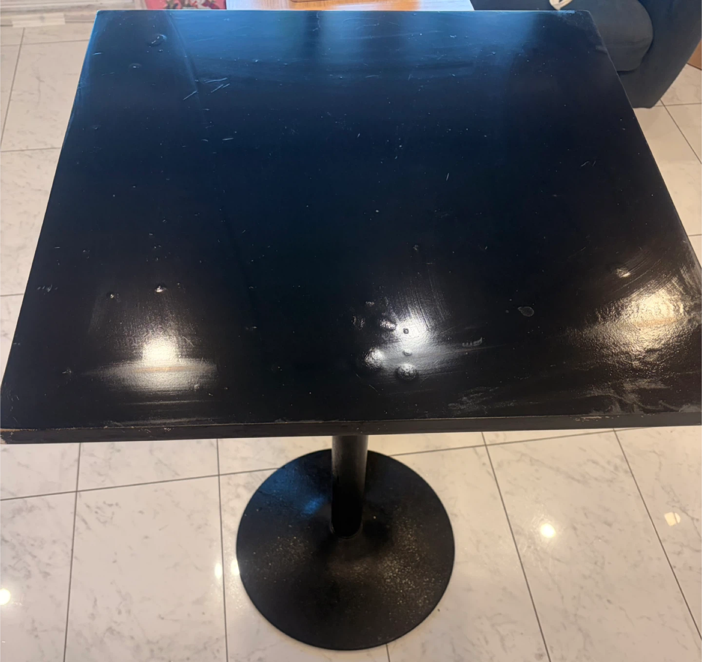 Black Table and bar Stool Set - photo 3