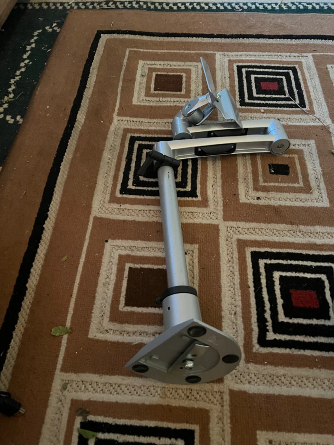 Silver Monitor Arm Desk Mount