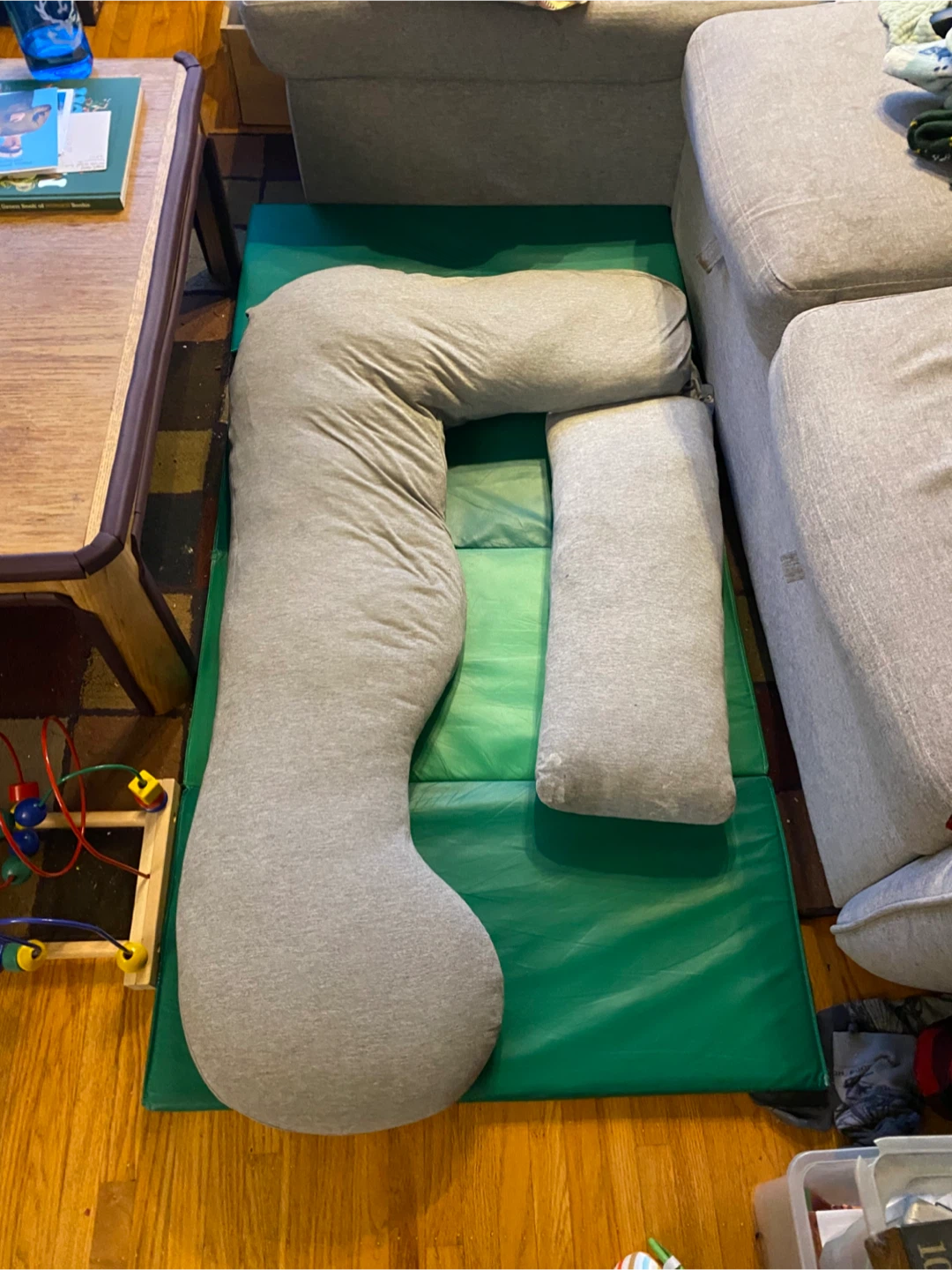 Grey Full Body Pregnancy Pillow