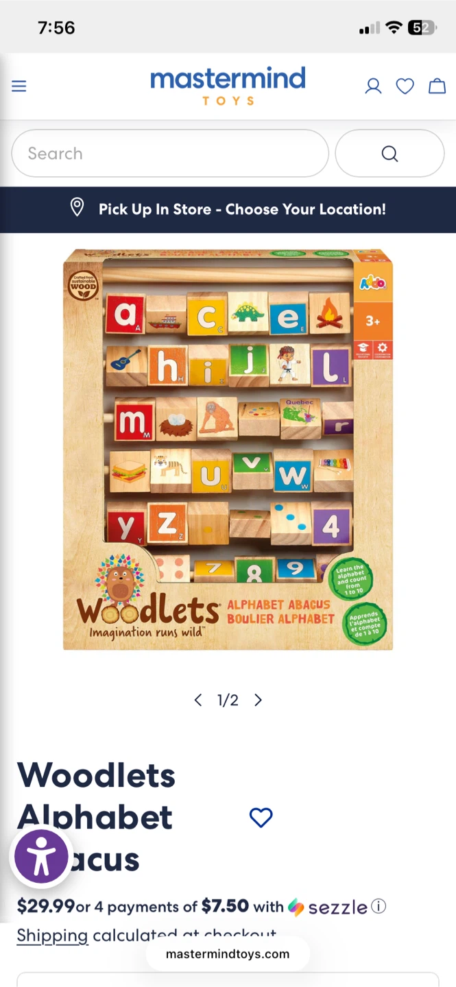 Woodlets Alphabet Abacus - Ages 3+ - photo 2