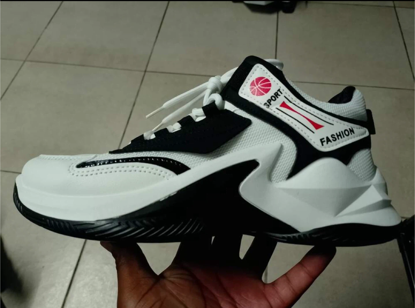 White & Black Fashion Sneakers - photo 3