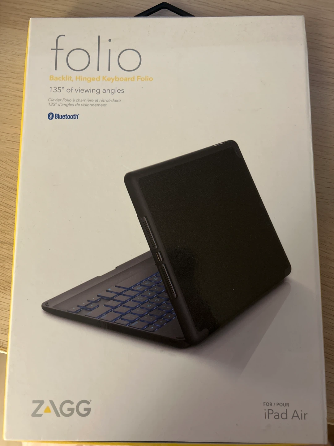 ZAGG Folio Backlit Keyboard for iPad Air