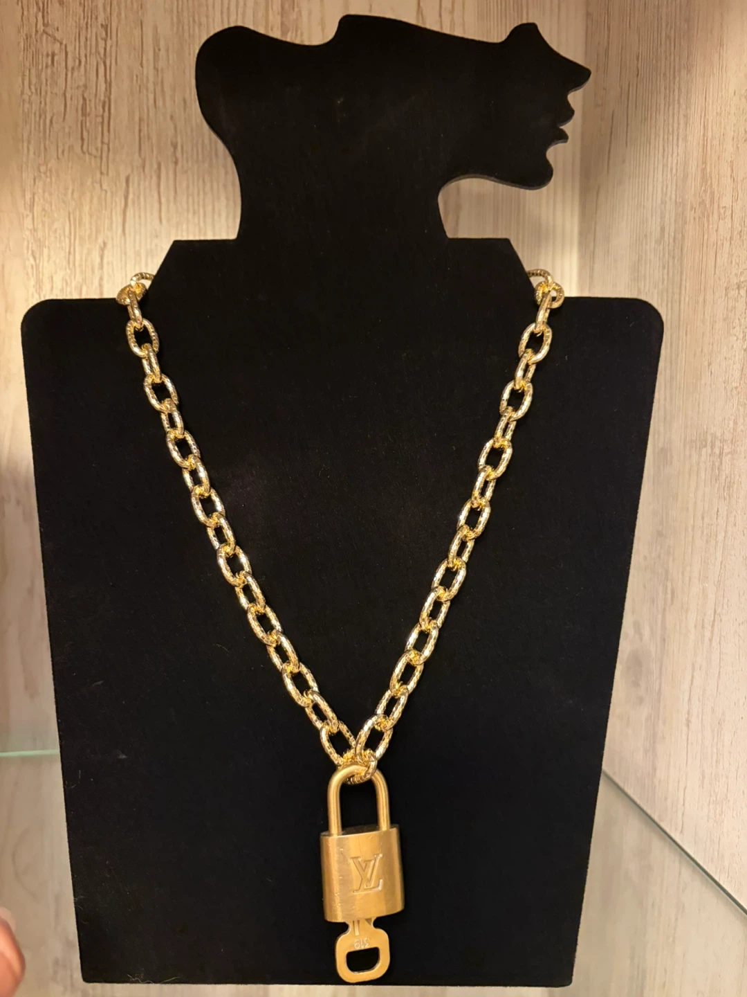 Louis Vuitton Lock and Key Necklace
