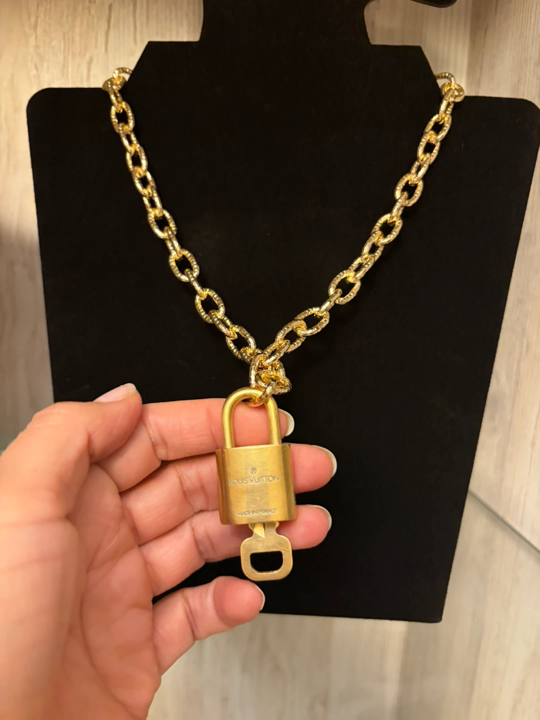 Louis Vuitton Lock and Key Necklace - photo 2