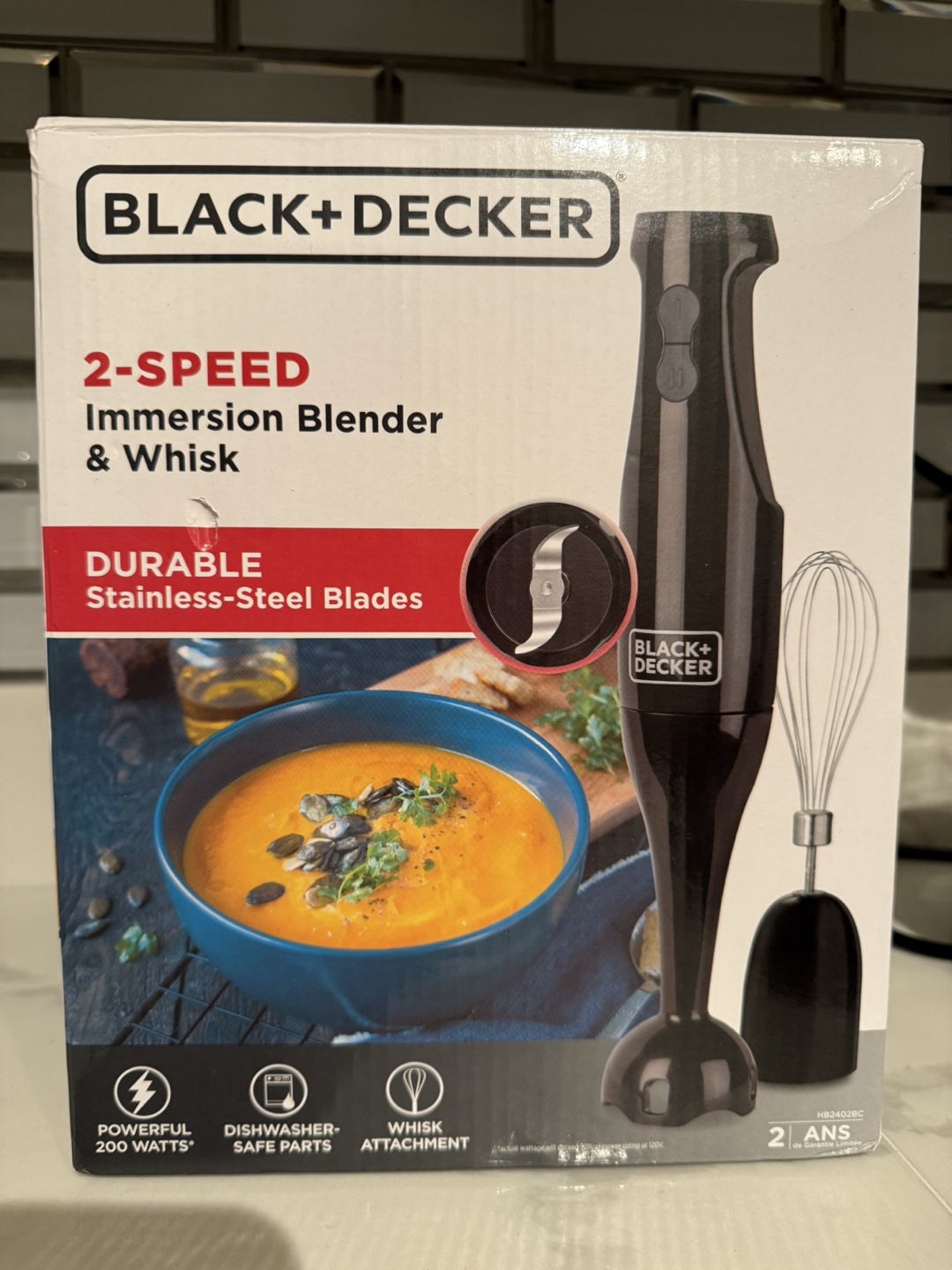 NEW Black+Decker 2-Speed Immersion Blender & Whisk - photo 2