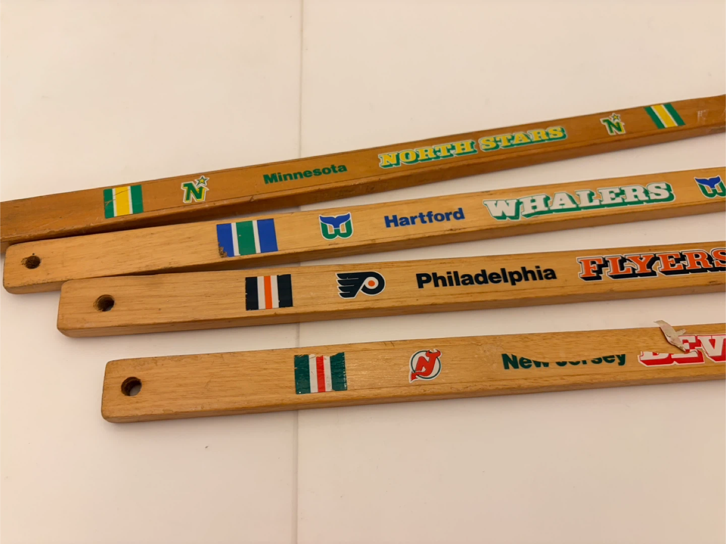 Old Vintage NHL Wooden Mini Hockey Sticks - photo 2