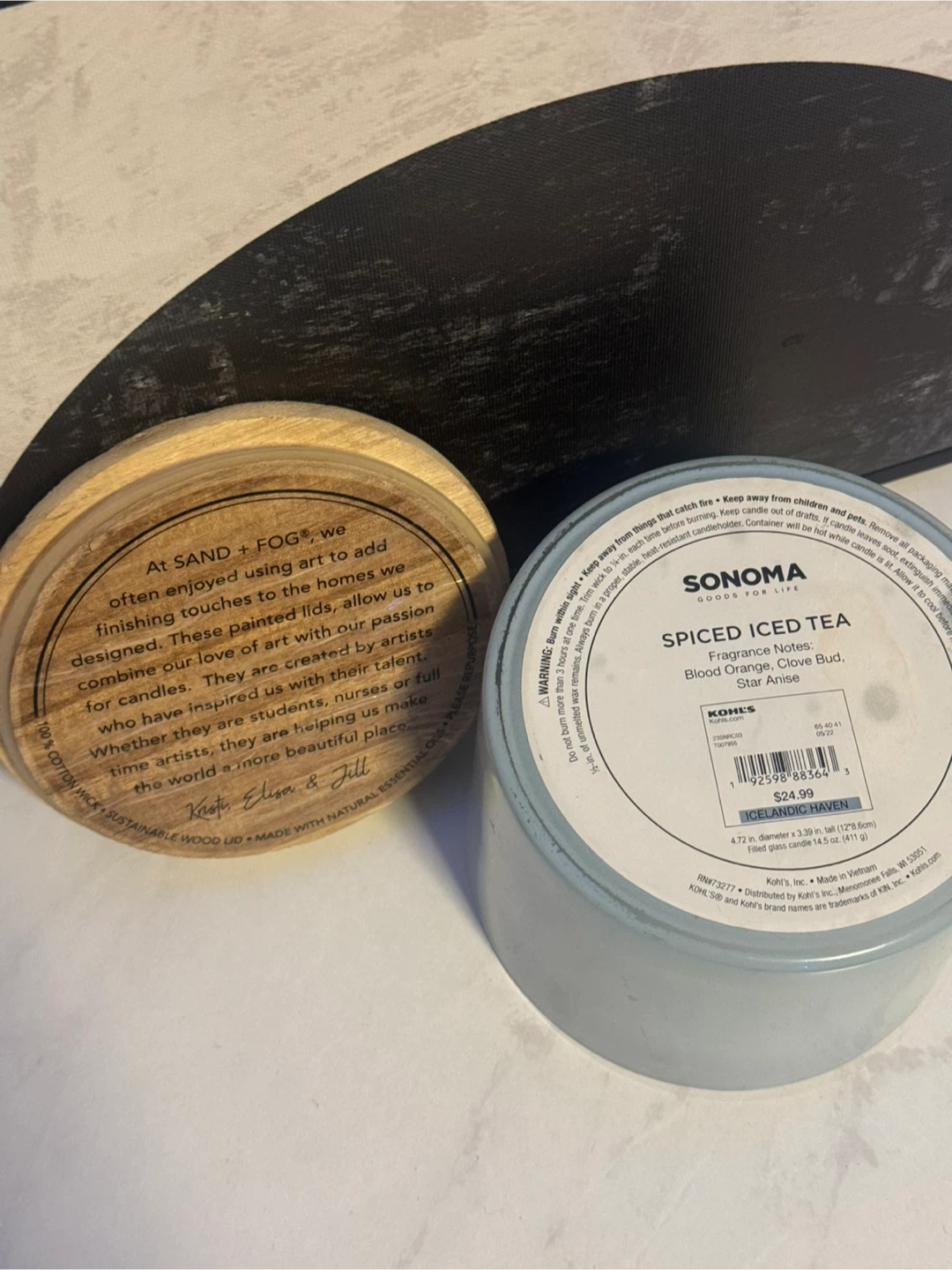 Sonoma Sand + Fog Spiced Iced Tea Candle 🥕 - photo 4