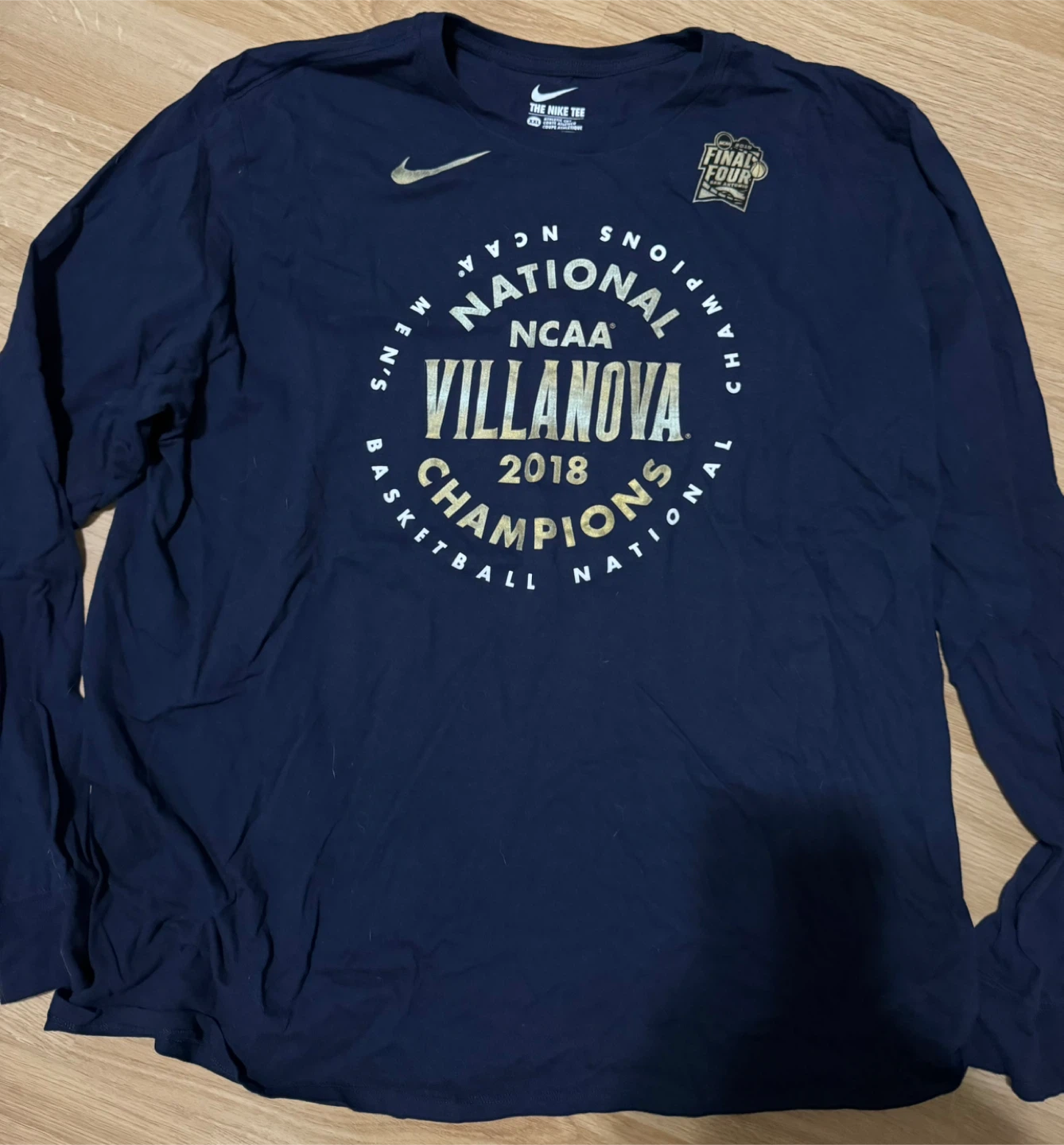 Nike Villanova NCAA Champions Long Sleeve XXL