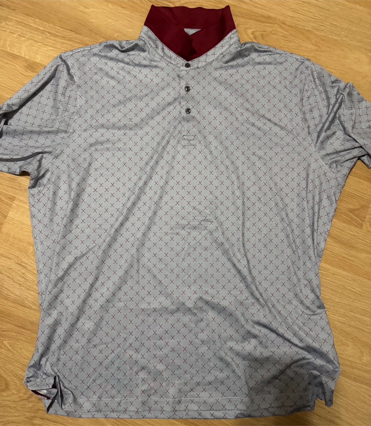 Patterned Golf Polo Shirt