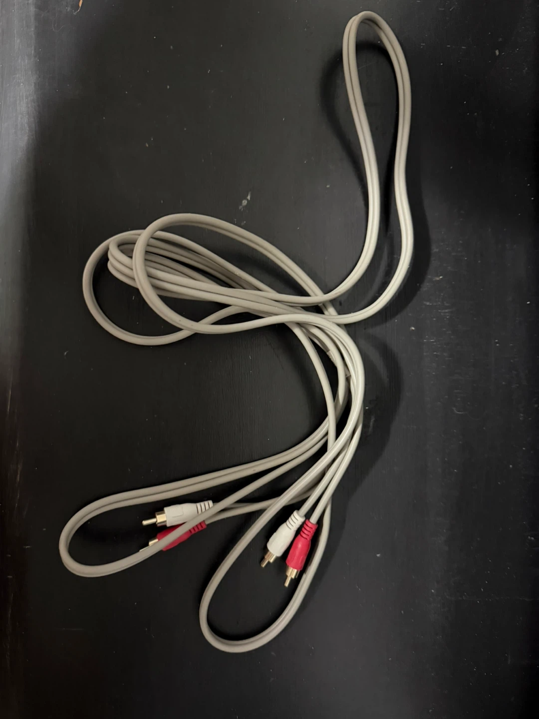 Stereo RCA Audio Cable (Red/White) ~8–10 ft