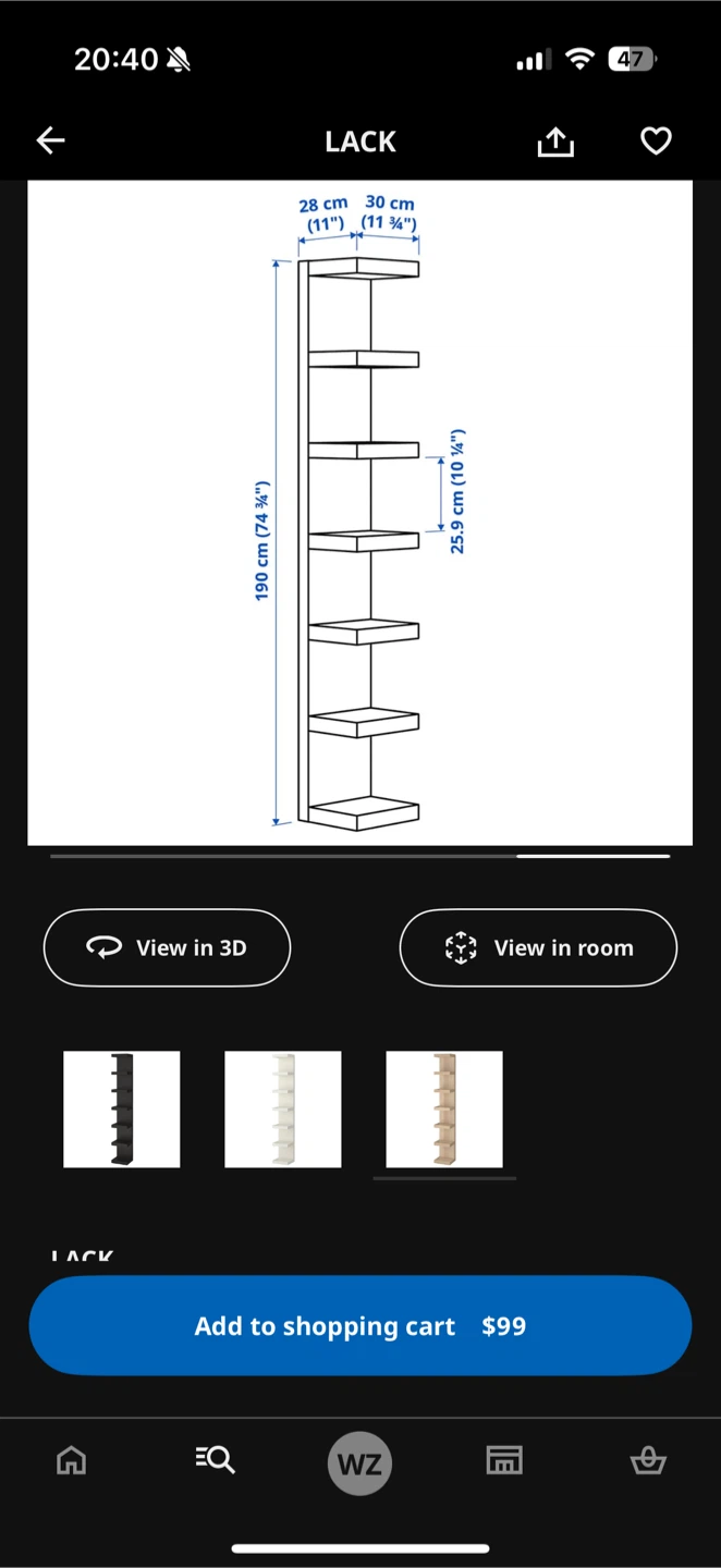 IKEA Lack Wall Shelf Unit, Light Brown - photo 2
