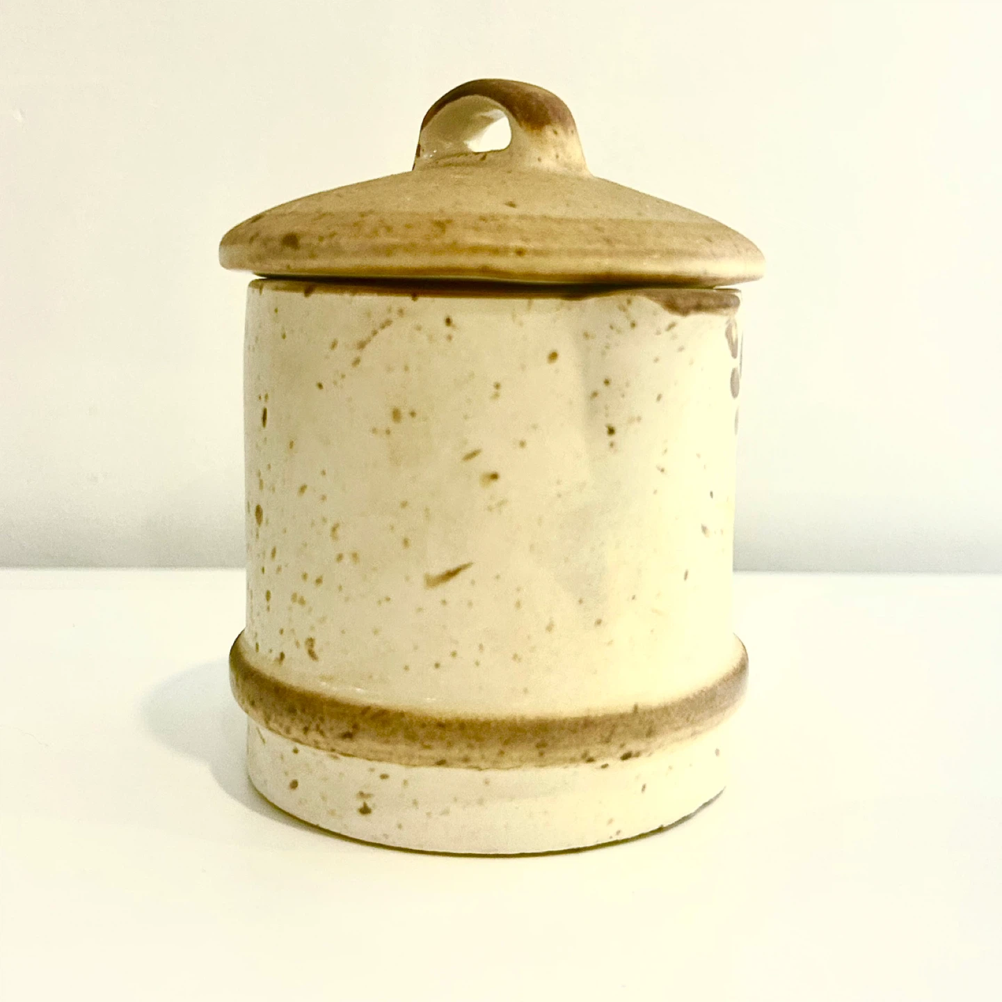 Laurentian Pottery Canada Small Lidded Sugar Crock Jar - photo 2