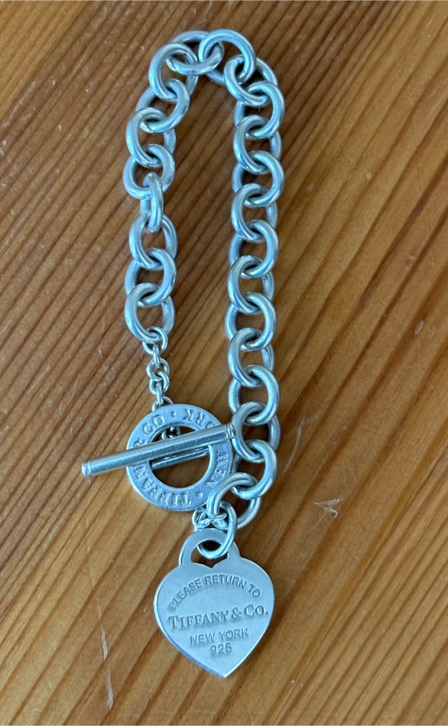 💯 Authentic Tiffany and Co RTT Heart Tag Toggle Bracelet - photo 3